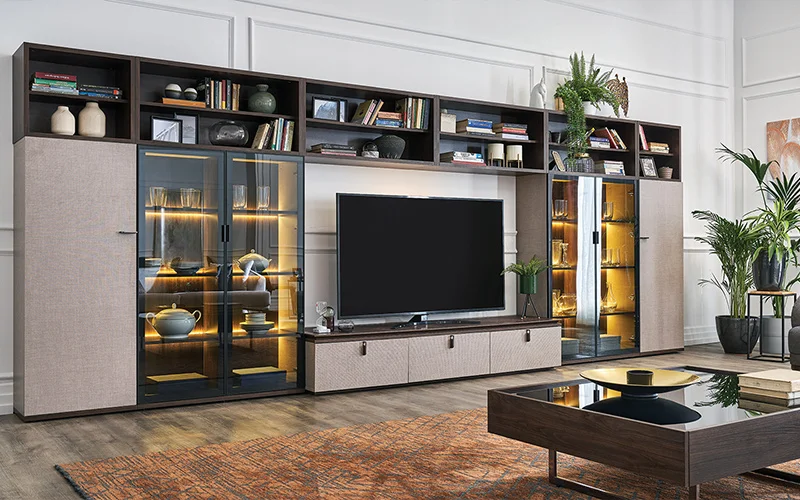 Modern TV Ünitesi ve Yaşam Alanı Tasarımı