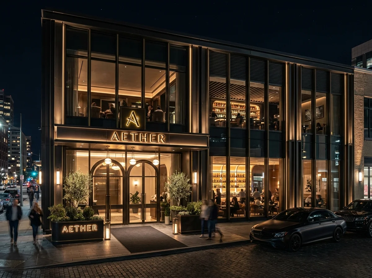 Lüks Bar Dış Cephe ve Mimari Konsept