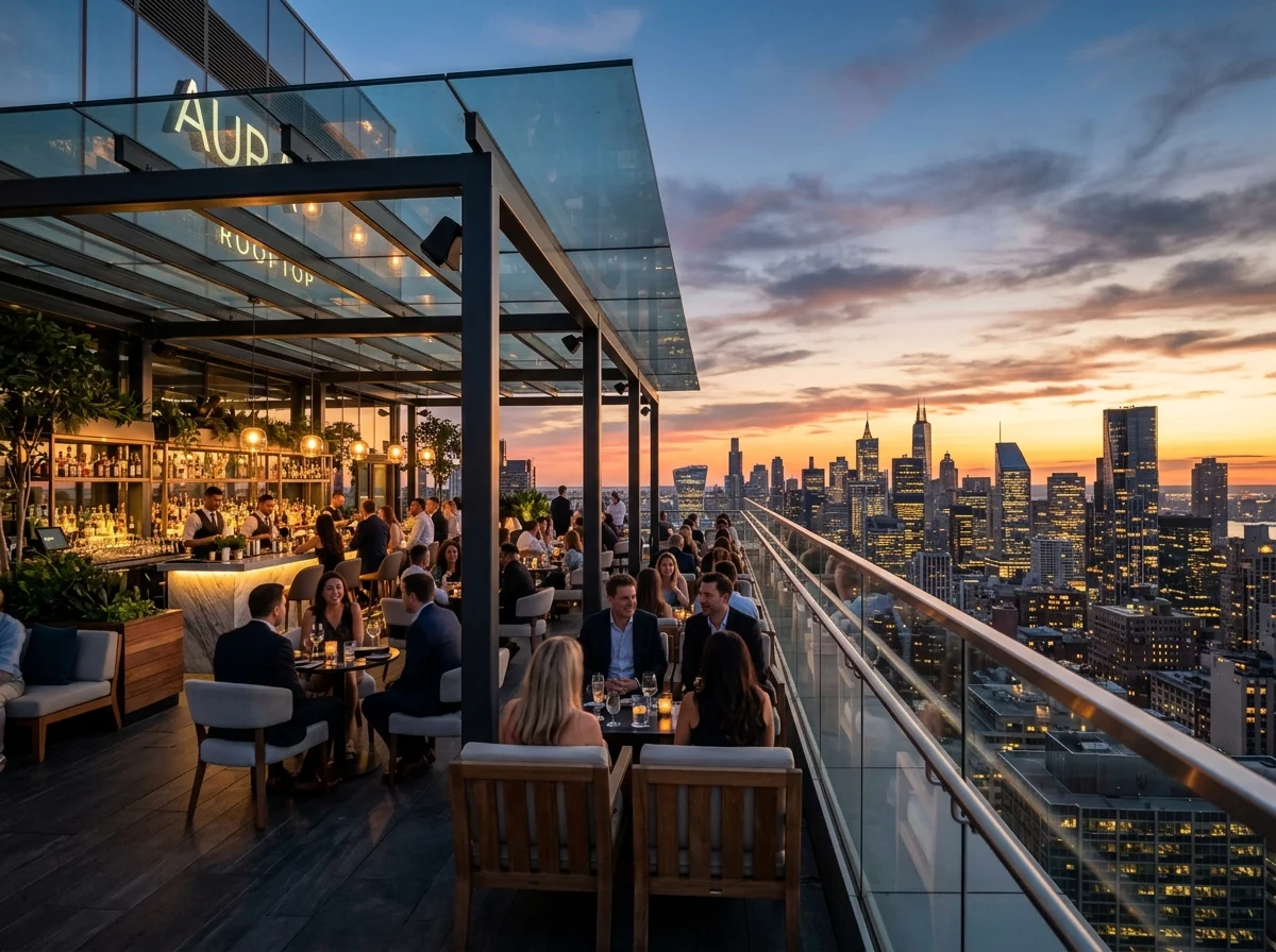 Rooftop Bar Cam Korkuluk ve Pergola Sistemleri